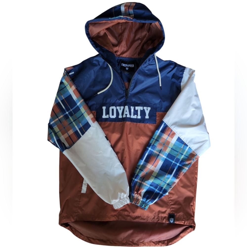 Encrypted Loyalty 1994 Pullover Jacket Hoodie, Men's Large, Retro Vintage